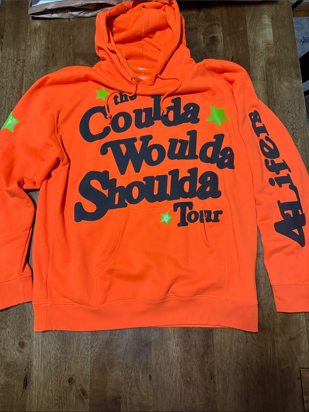 Coulda Woulda Shoulda Tour Pullover Hoodie - Orange